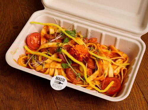 Hausgemachte Tagliatelle Salsiccia & Merguez