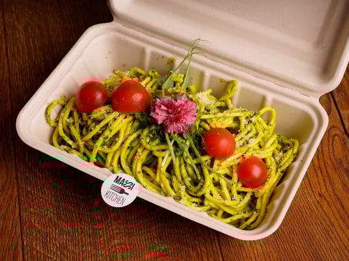 Hausgemachte Spaghetti Pesto