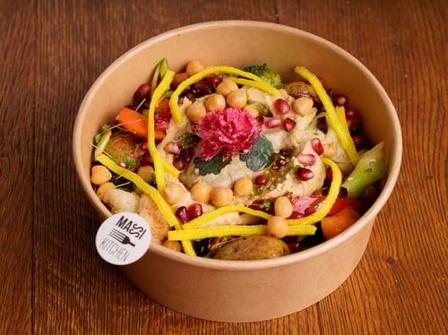 Vegane Mediterranen Roasted Bowl
