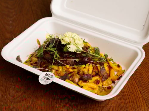 Hausgemachte Trüffel-Safran-Spätzle