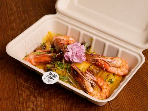 Hausgemachte Ravioli mit Hummer