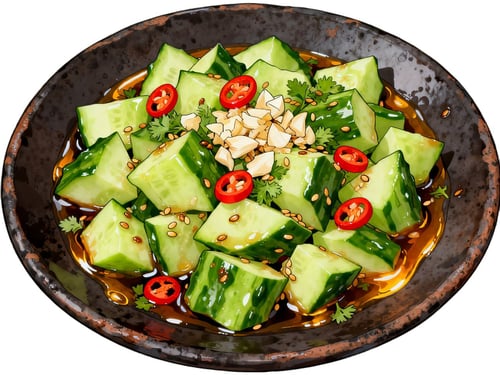 3 Gurkensalat