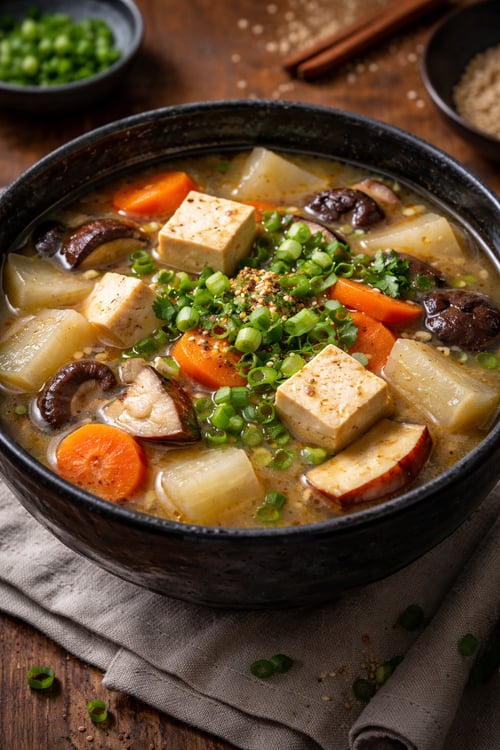 Kenchinjiru (Japanese Vegetable Soup)