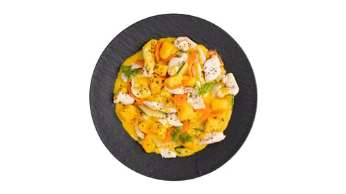 Mango Kokos mit Garnelen