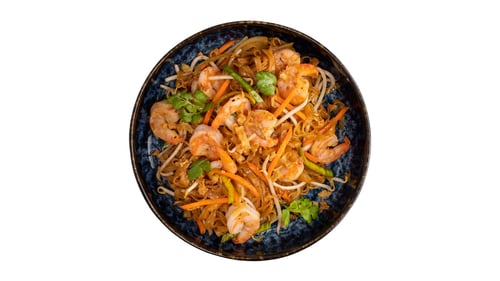 Pad Thai mit Garnelen
