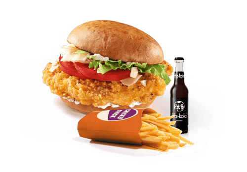 Chicky Chick Caesars Burger Menü