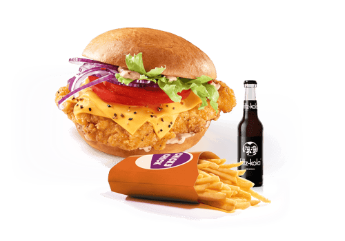 Chicky Chick Chipotle Burger Menü