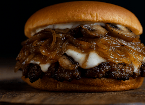 Smash Mushroom Burger einzeln