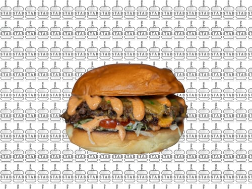 Beef burger met Double patty and cheese