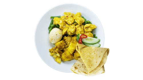 Roti Kipkerrie (kipfilet)