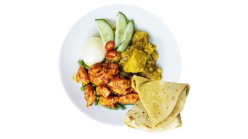 Roti Hete kip (Zoetpikant)