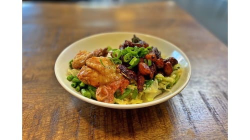 Gegrilde kip/ spek in sojasaus