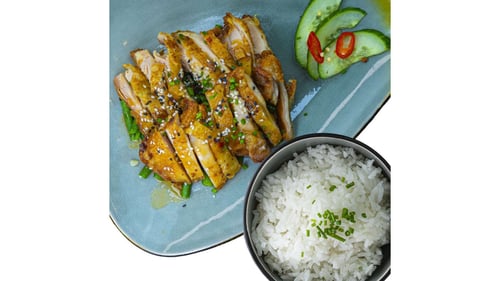 Teriyaki kip (gegrilde reepjes)