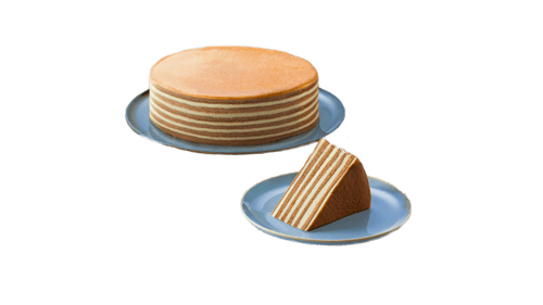 Spekkoek puntje - bruin