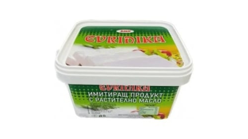 Evridika witte kaas 1kg imitatieproduct met plantaardige olie