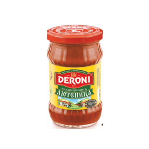 Малка лютеница дерони / Traditionele Bulgaarse lutenitsa deroni 260g