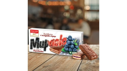 Prestige koekjes met fruithart bosbessen