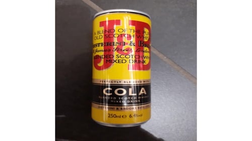 J&B Cola 250ml mixed dring