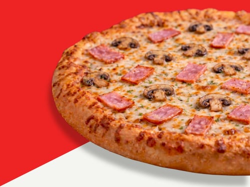 Mushroom & Ham Pizza