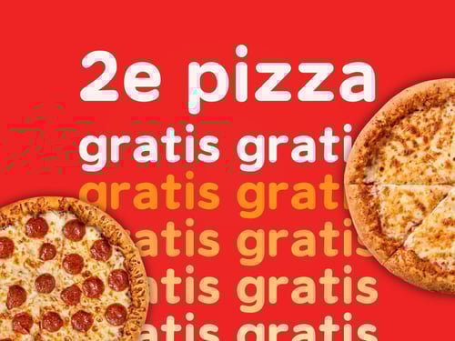 2e Pizza Gratis!