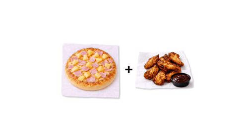Mini Pizza + Wings Deal