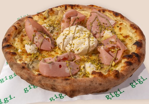 Pizza Pistacchio e Mortadella