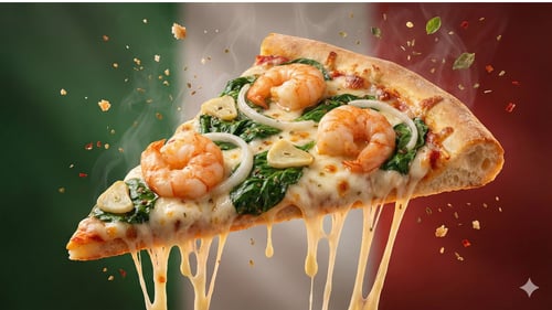 Pizza Scampi 40x60cm