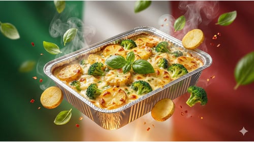 Kartoffelauflauf mit Brokkoli