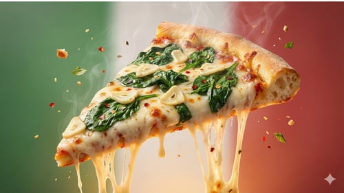 Pizza Spinaci 40x60cm