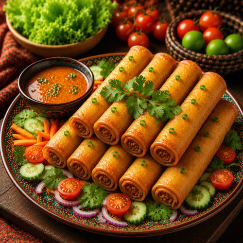 Tandoori Kip Loempia's 10