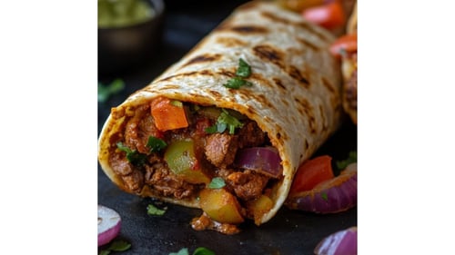 Lamb Masala Wrap