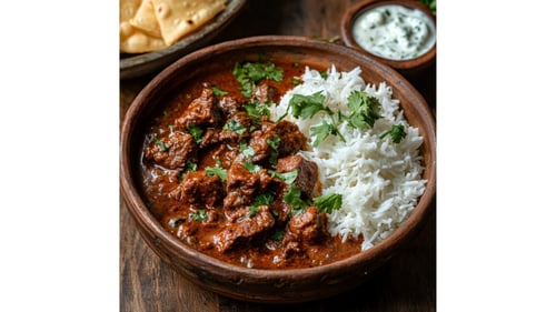 Beef Masala met Rijst