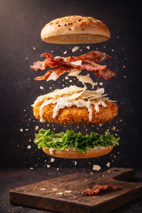 Onze meesterburger chicken caesar 