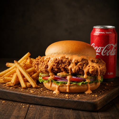 Hot Chick XXL Burger Menu
