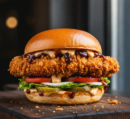 Cheese BBQ Burger einzeln