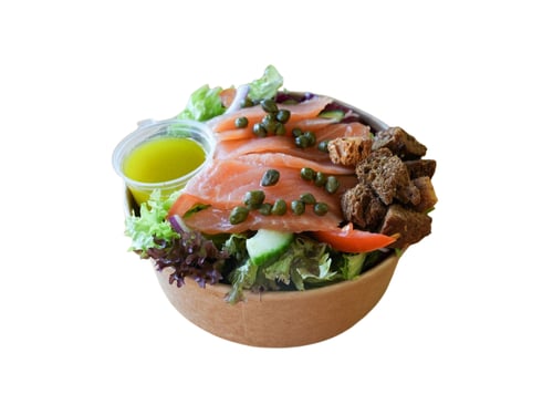 Gerookte zalm salade