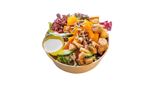 Pompoen, zongedroogde tomaat en vijg salade