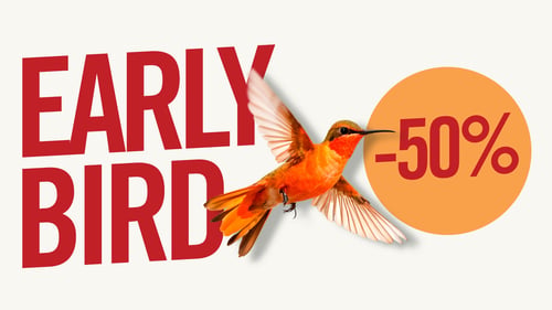 Earlybird actie
