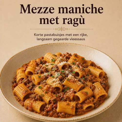 Mezze Maniche met Ragu