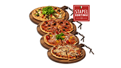 4 Italian pizza's