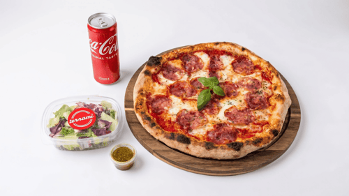 Mittagstisch (Pizza/Pasta + Salat + Getränk)