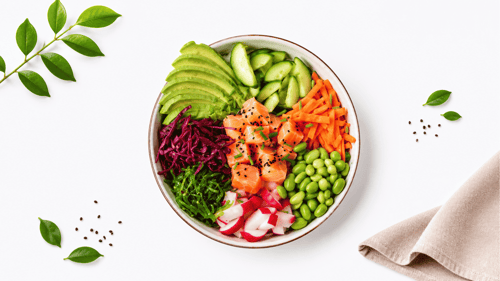 Mittagsmenü - Lachs Bowl