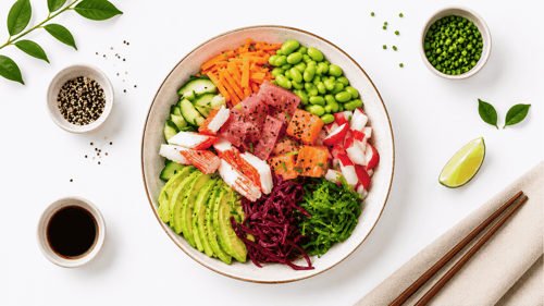 Mittagsmenü - Fisch-Fusion Bowl