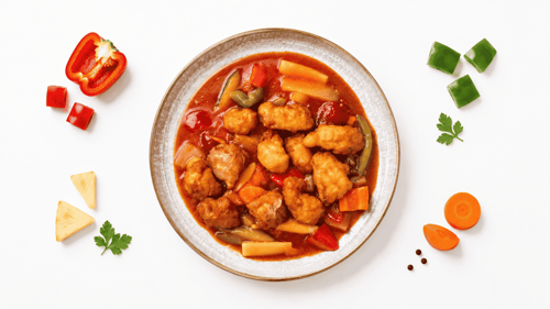 Nazoki mit Süß-Sauer-Sauce