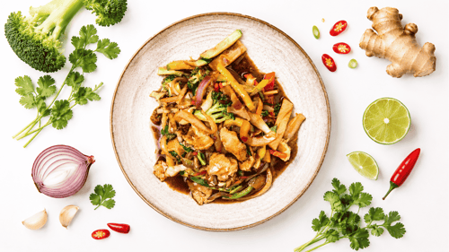 Hühnerfleisch Chop Suey