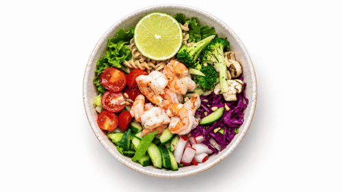 Grilled Shrimps Salat