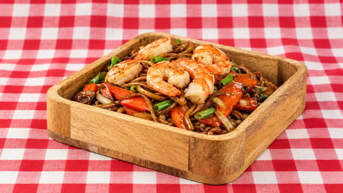 Bratnudeln Gambas