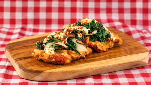 Schnitzel Spinat
