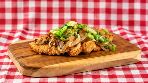 Zwiebelschnitzel