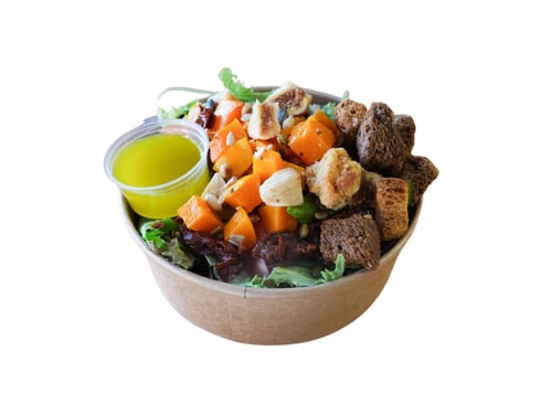 Pompoen, zongedroogde tomaat en vijg salade